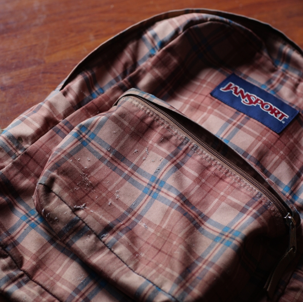 Plaid Jansport Backpack